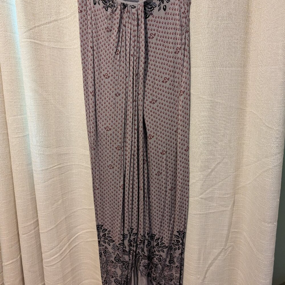 Free people Jersey gray and plum skirt size medium